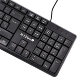 TECLADO TECHZONE TZACTCA04 ALAMBRICO STANDARD USB ERGONOMICO NEGRO